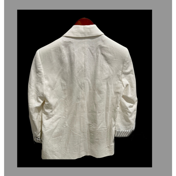 Zara Linen blend open front blazer Size XS - Picture 5 of 7